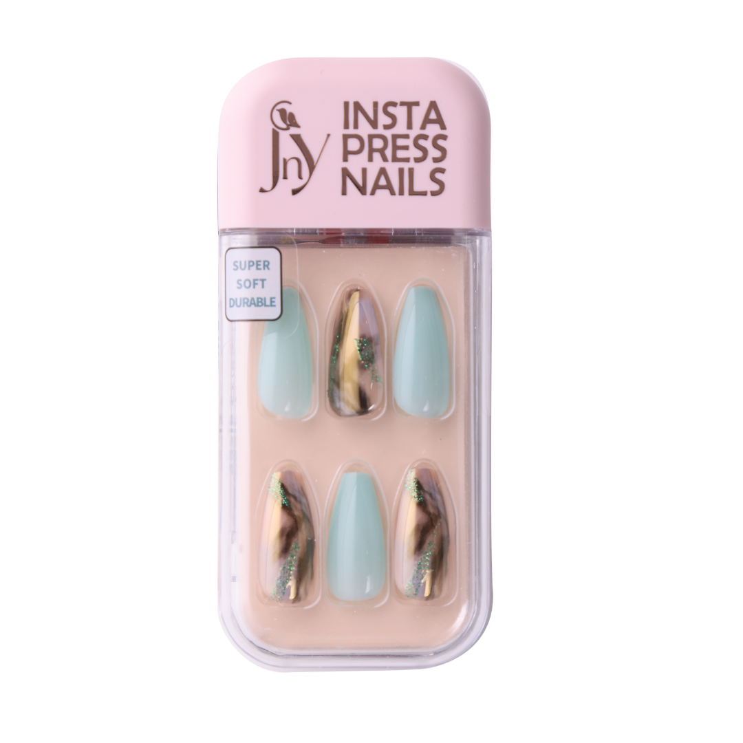 Mint Metalic Marble - 44J110 | JNY Nails