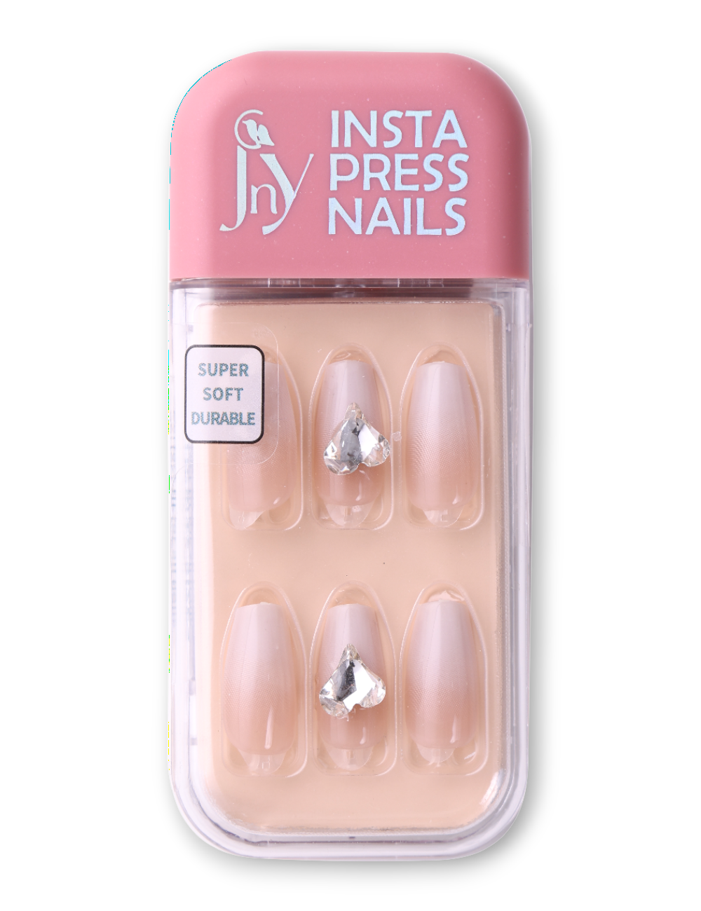 Jny Insta Press nails Nude Ombre 44J145