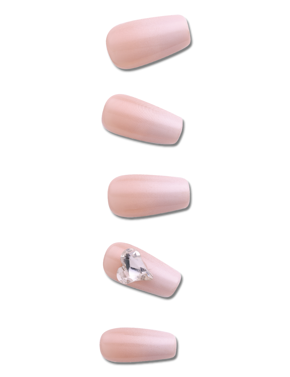 Jny Insta Press nails Nude Ombre 44J145