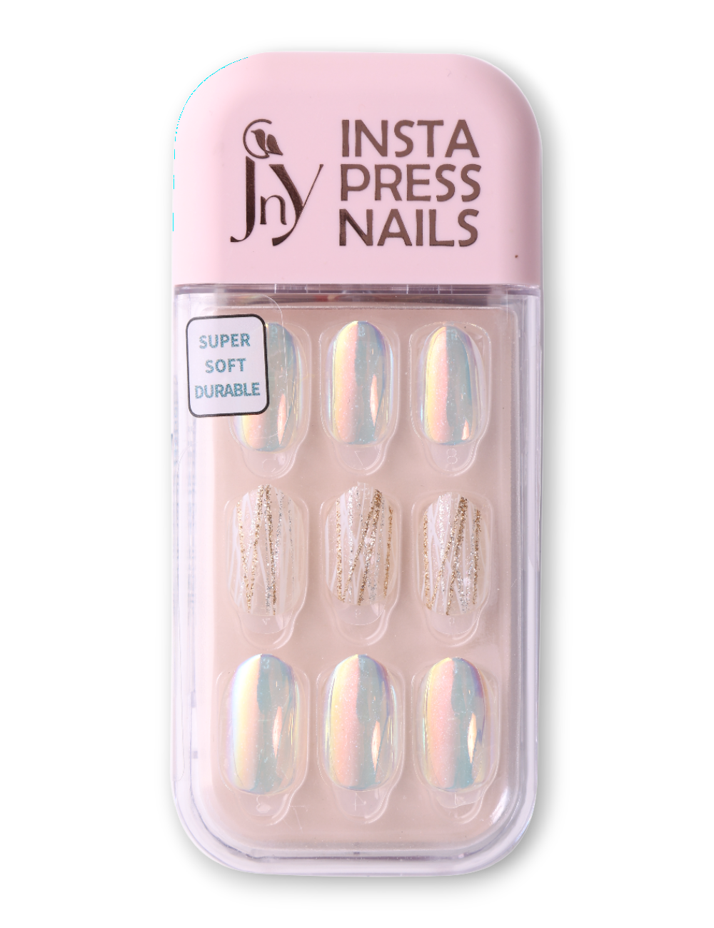 Jny Silver Shine+ Insta Press Nails 44PG525